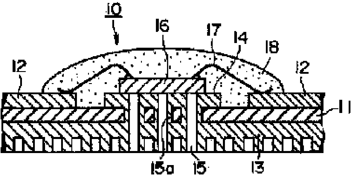 Surface mounted device (SMD) light emitting diode (LED) device and display module thereof for outdoor display screen