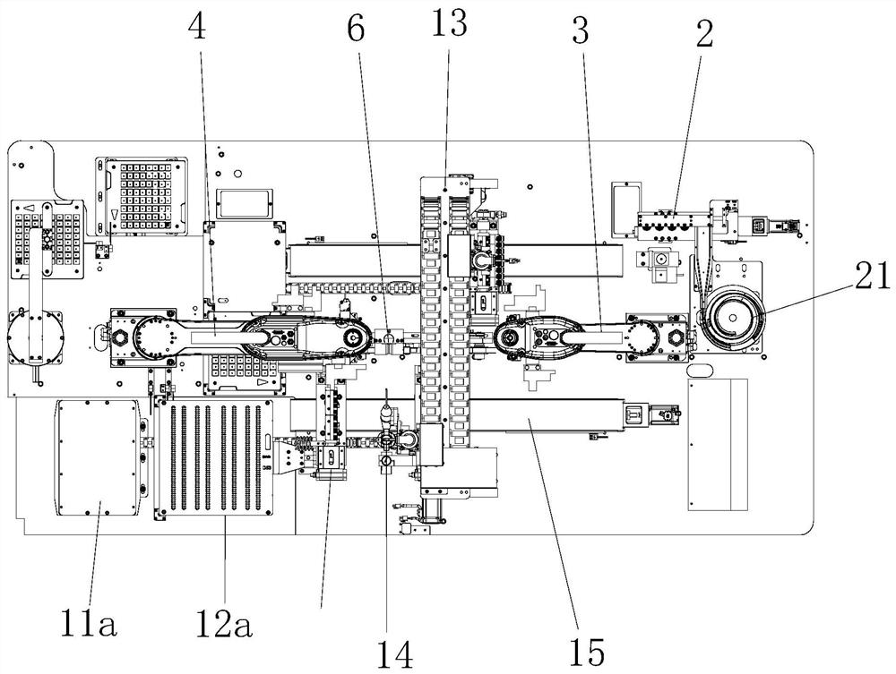 A kind of assembling system of card tray elastic parts