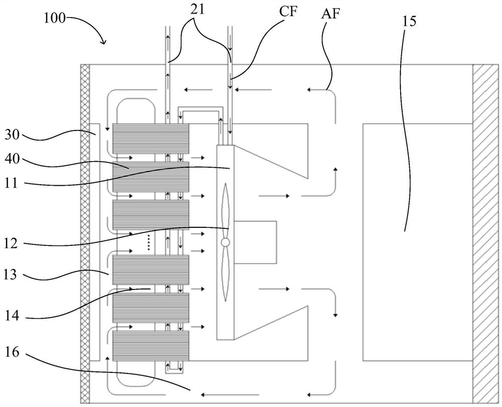 Cooling units, stators and wind turbines