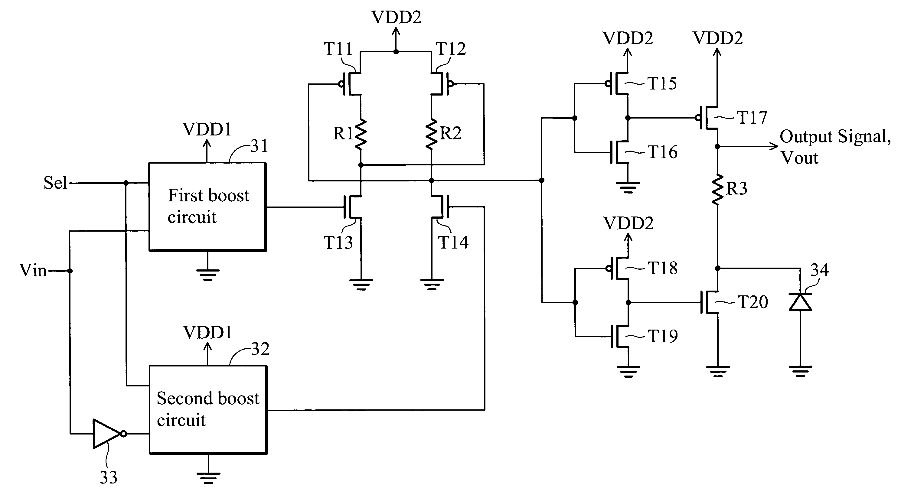 Boost circuit and level shifter