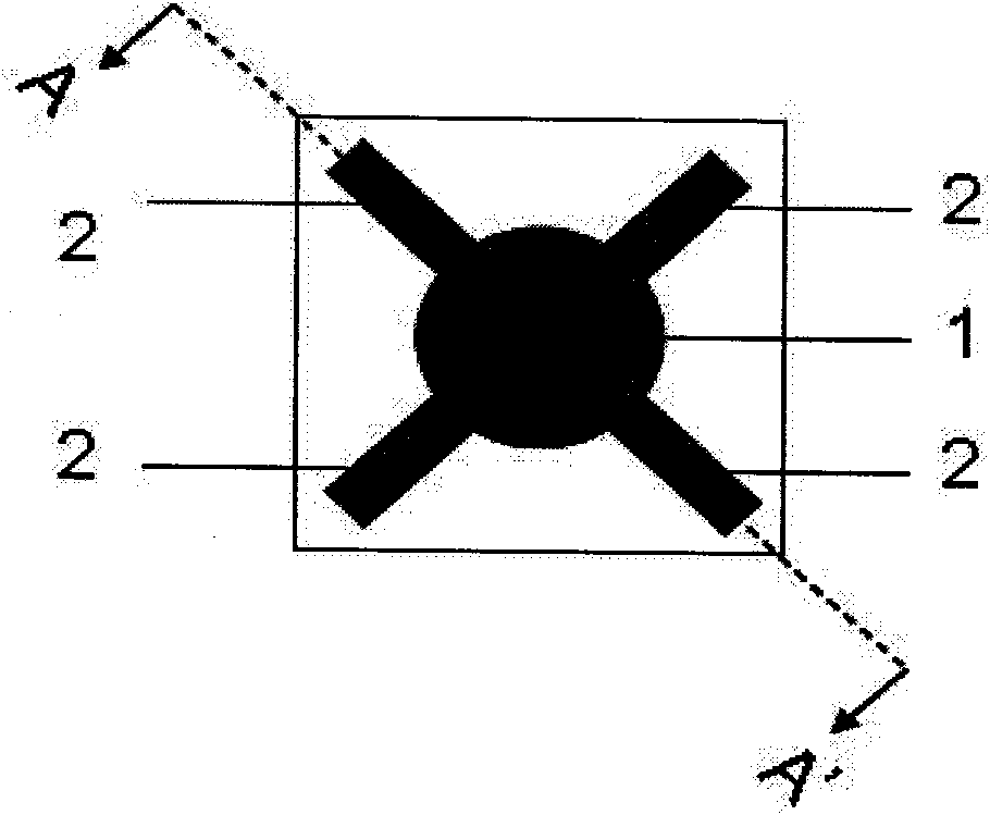 Light-emitting diode (LED) electrode structure for effectively utilizing current and manufacturing method thereof