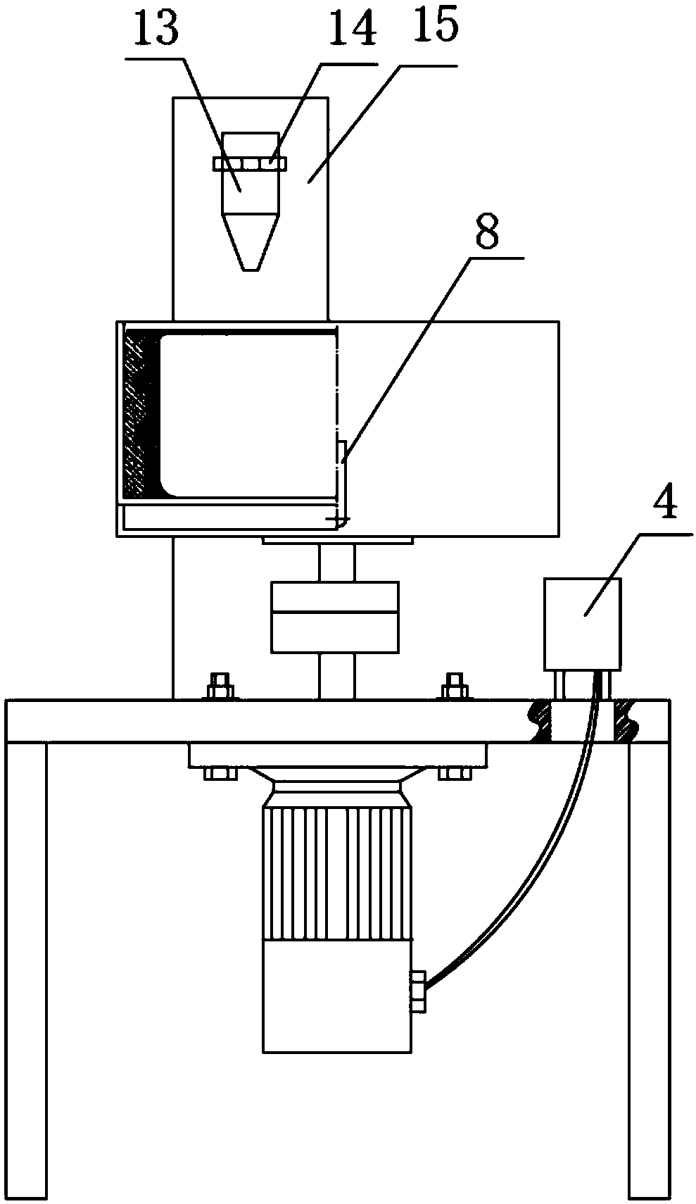 Vertical type centrifugal paraffin pouring machine