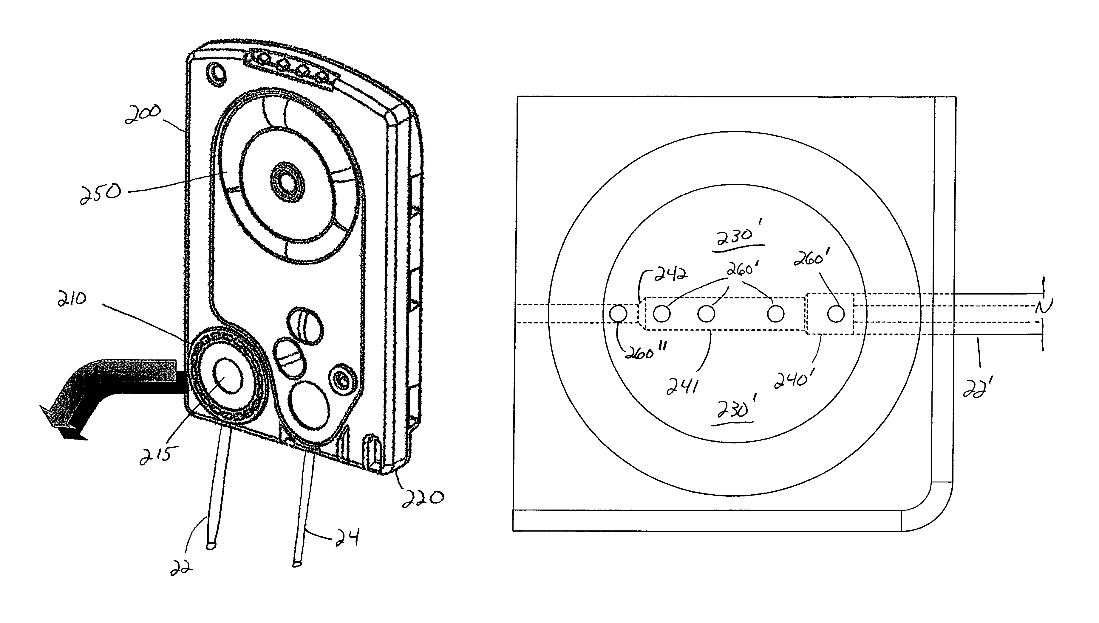 Fluid pressure sensing chamber