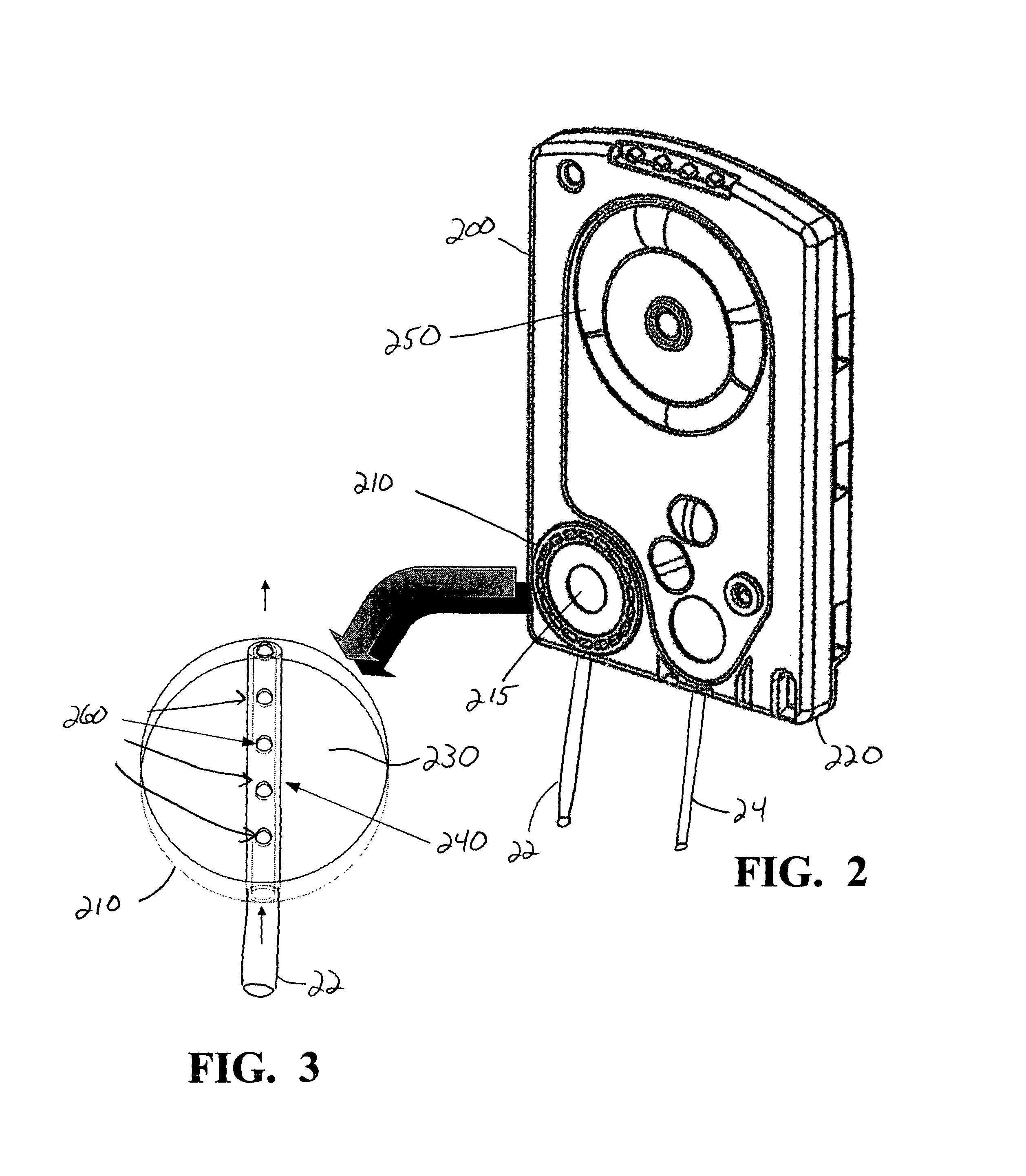 Fluid pressure sensing chamber