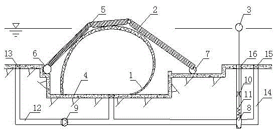 A self-controlled rubber dam with wear-resistant steel plates