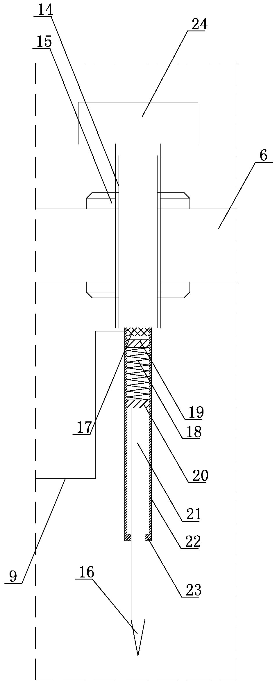 Curved surface shell outer surface detection device