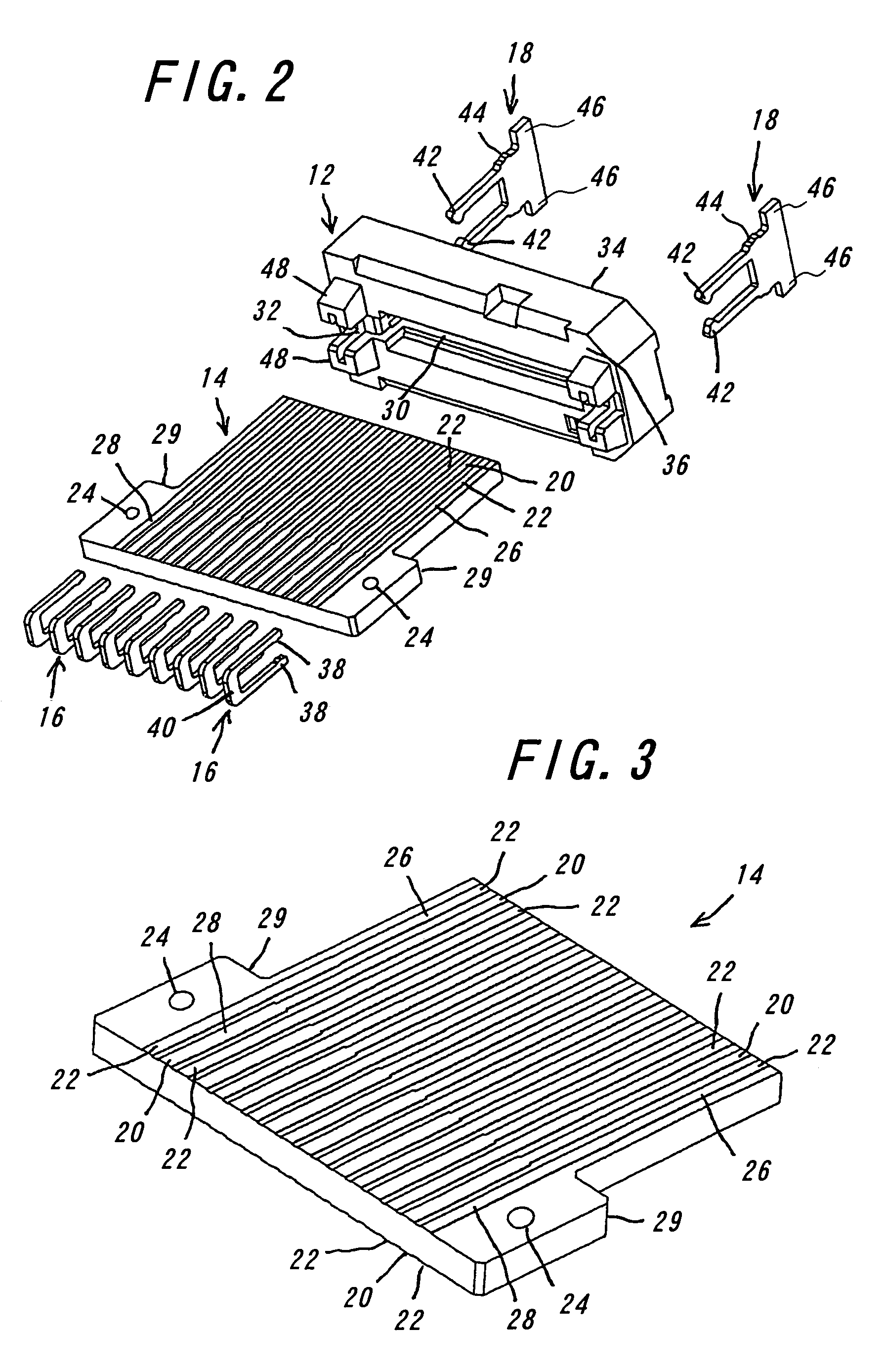 Electrical connector using a substrate as a contacting member