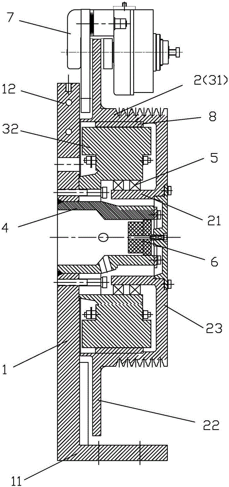 Outer rotor of motor for traction machine