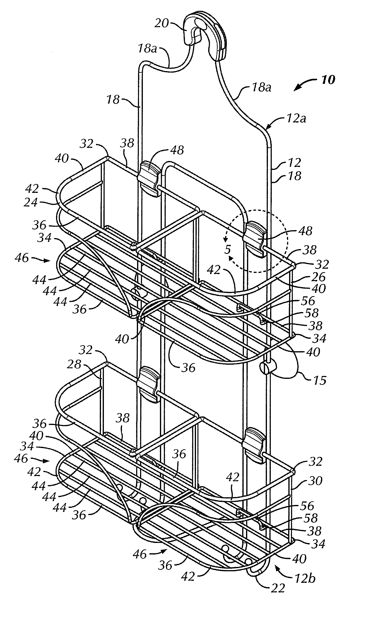 Adjustable shelf assembly