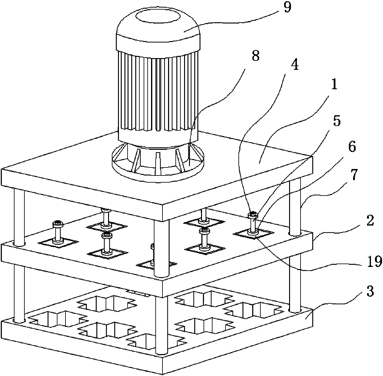 Device for synchronously feeding multiple inserts into mold