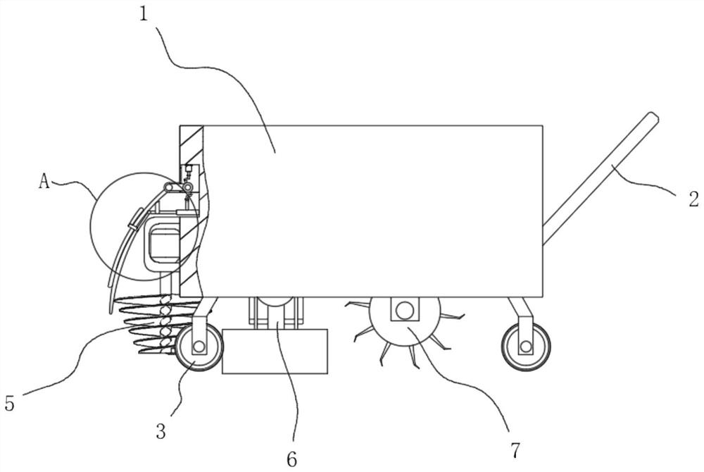 Agricultural weeding machine with good protection effect