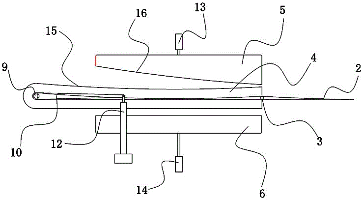 Inner-beam suspended air train track turnout