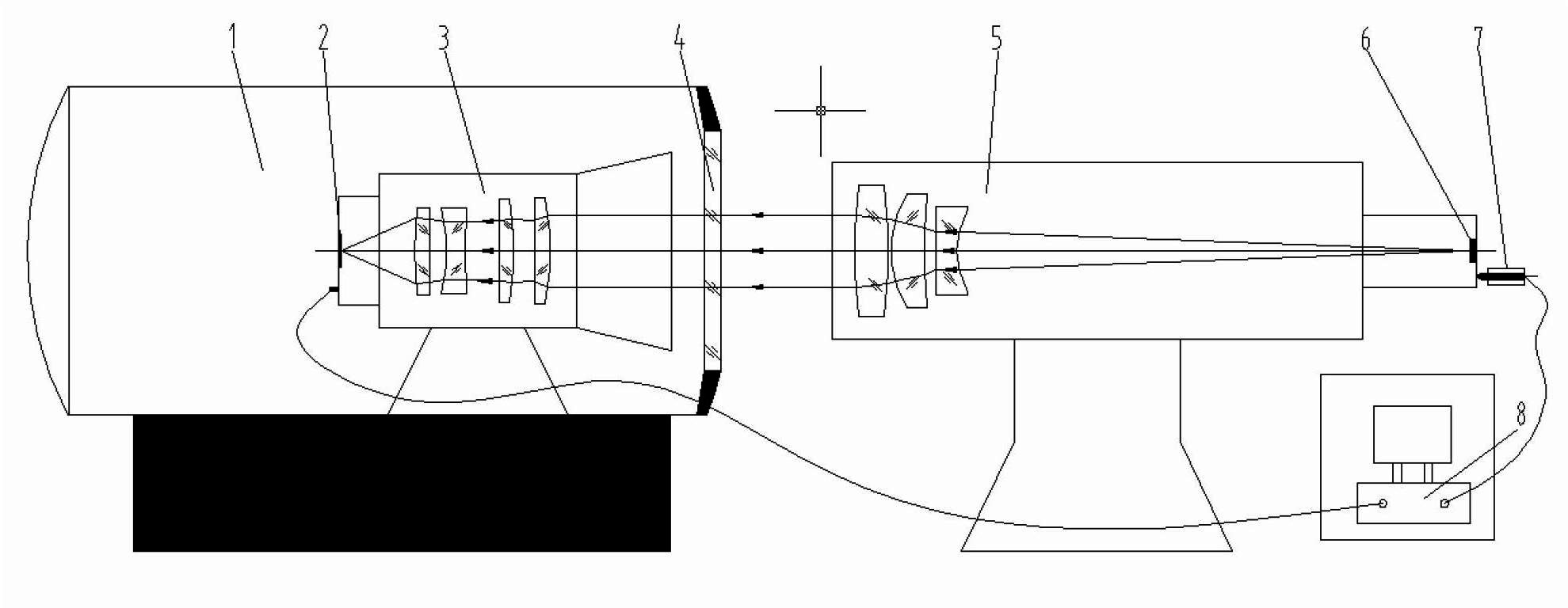 Method and device for presetting focal plane in vacuum for space camera