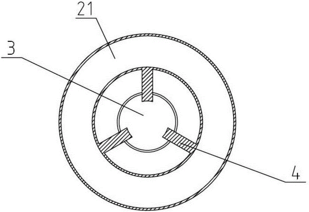 Vortex type automobile exhaust heating device and its control method