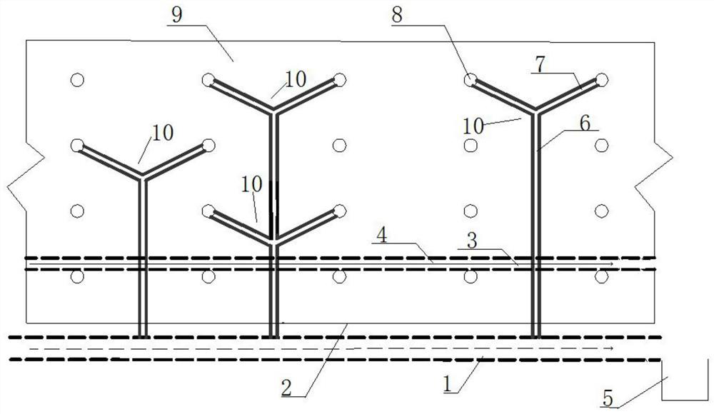 Novel comprehensive dewatering and drainage method and drainage device for mudstone metro station