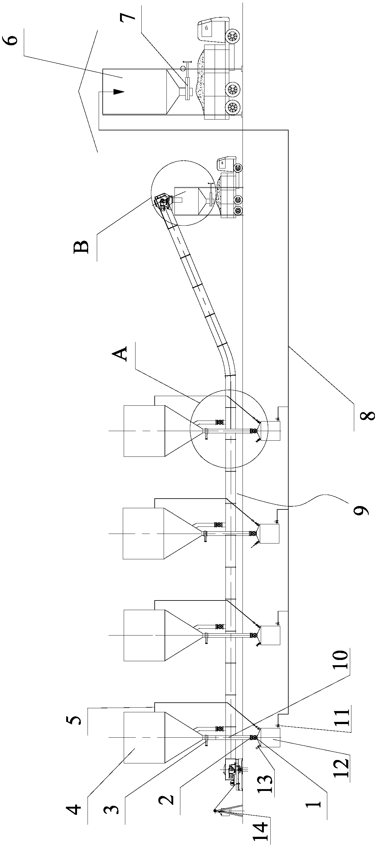 Ash conveying system of coal-fired power plant