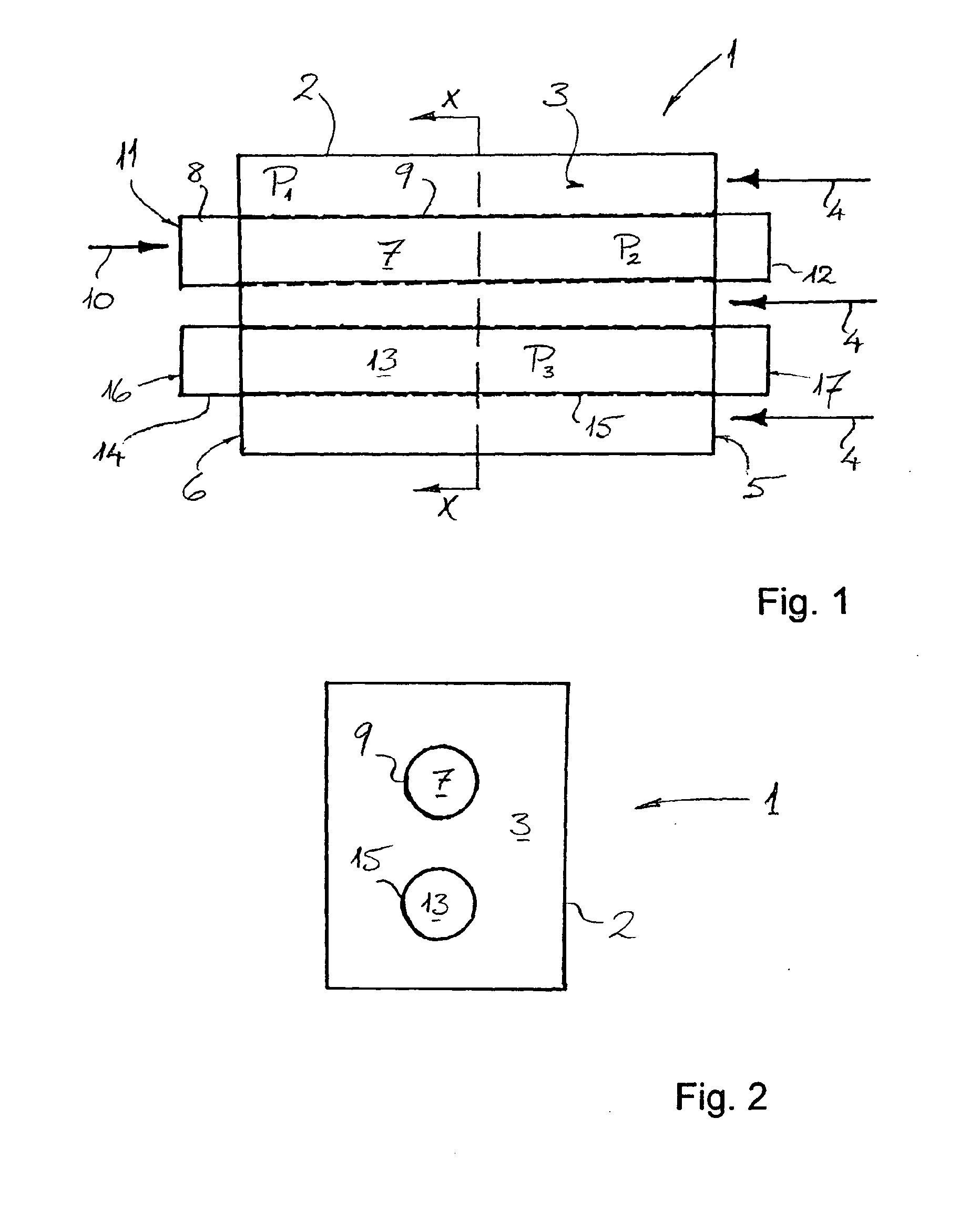 Device for the treatment of biological fluid