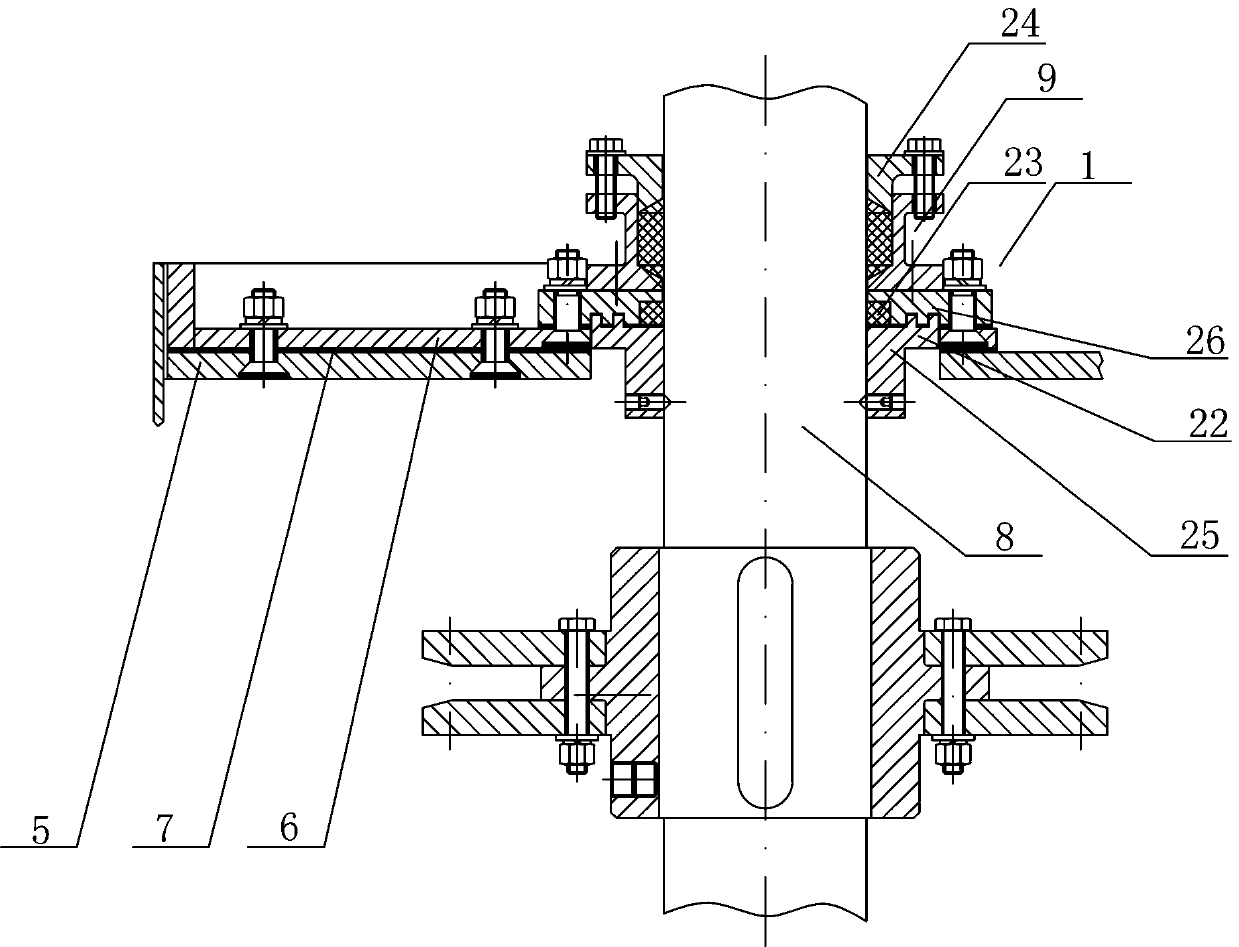 A kind of positive pressure sealing quick opening cover buried scraper conveyor