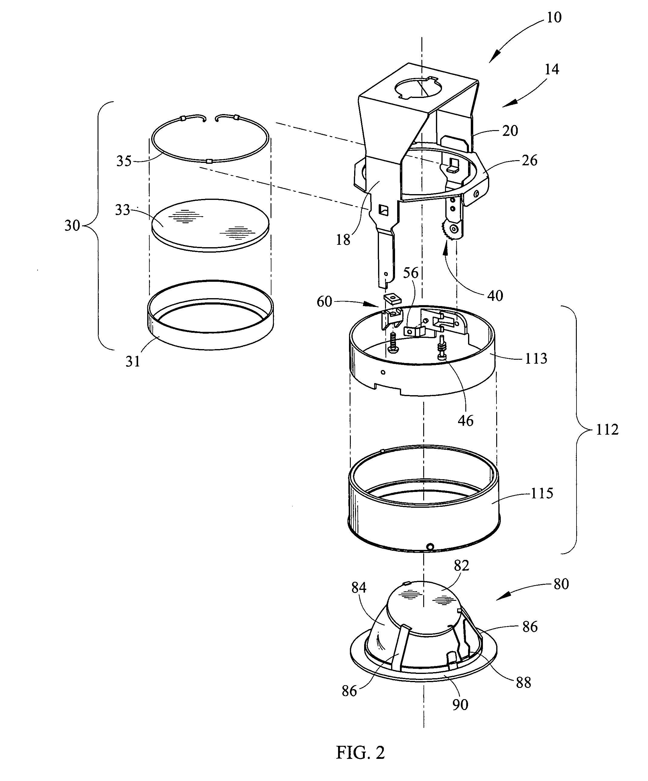 Worm gear drive aiming and locking mechanism