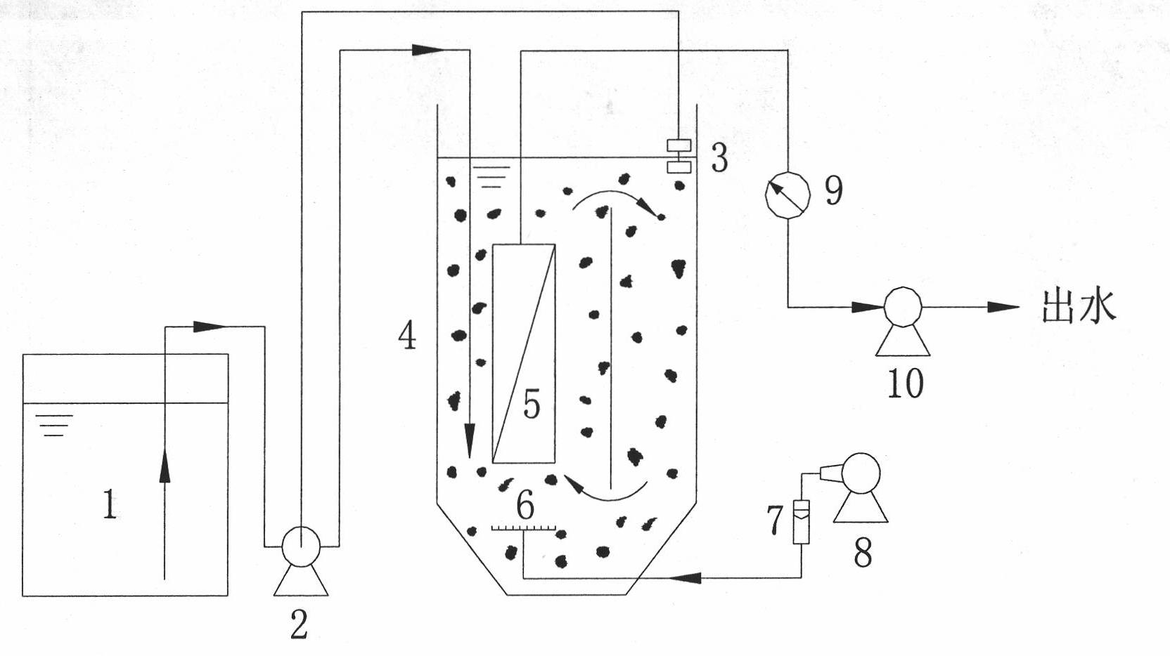 Fluidized bed film bioreactor for sewage treatment