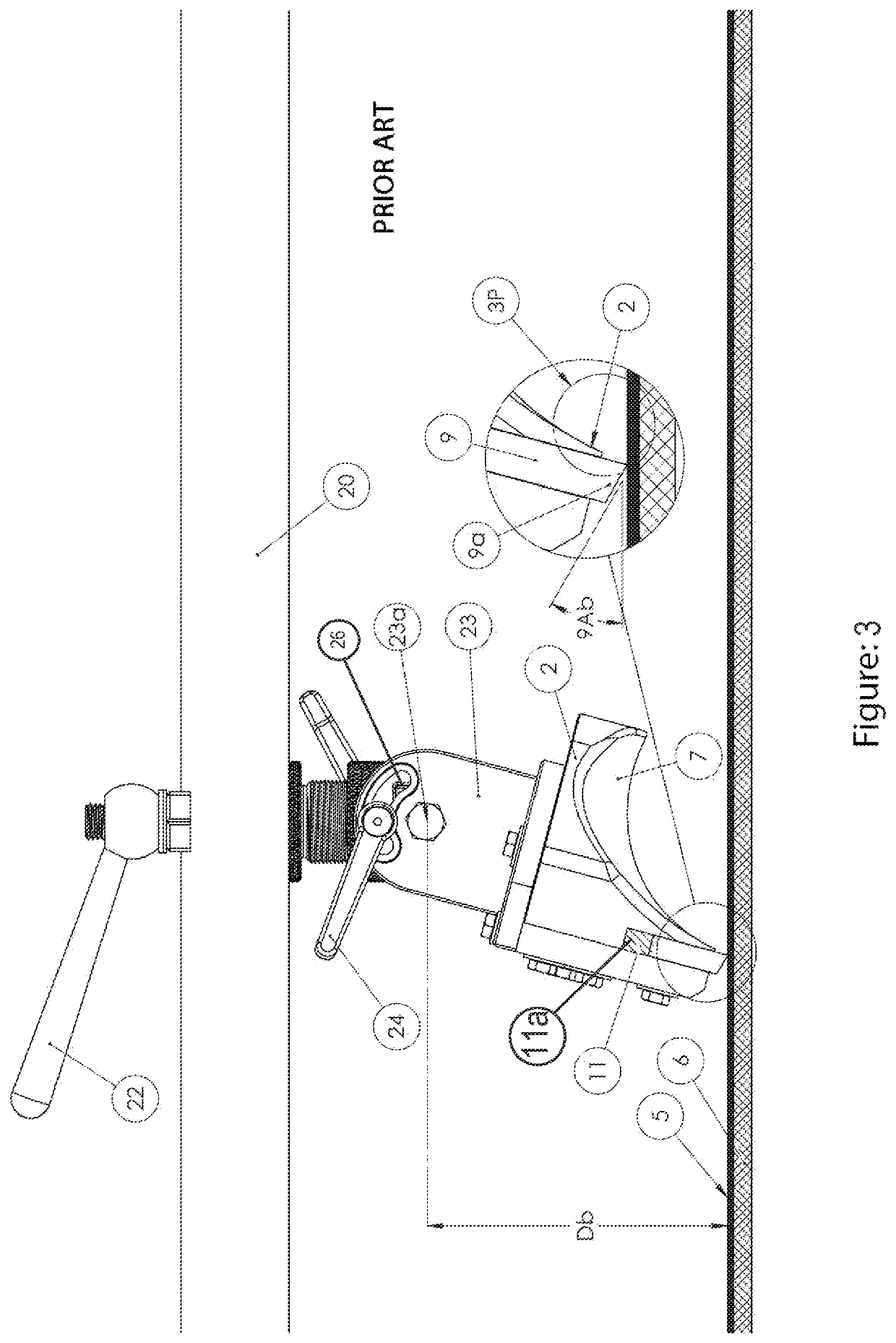 Self-adjusting, rotatable stabilized semi-viscous material rounder bar seal with automatic height adjustment