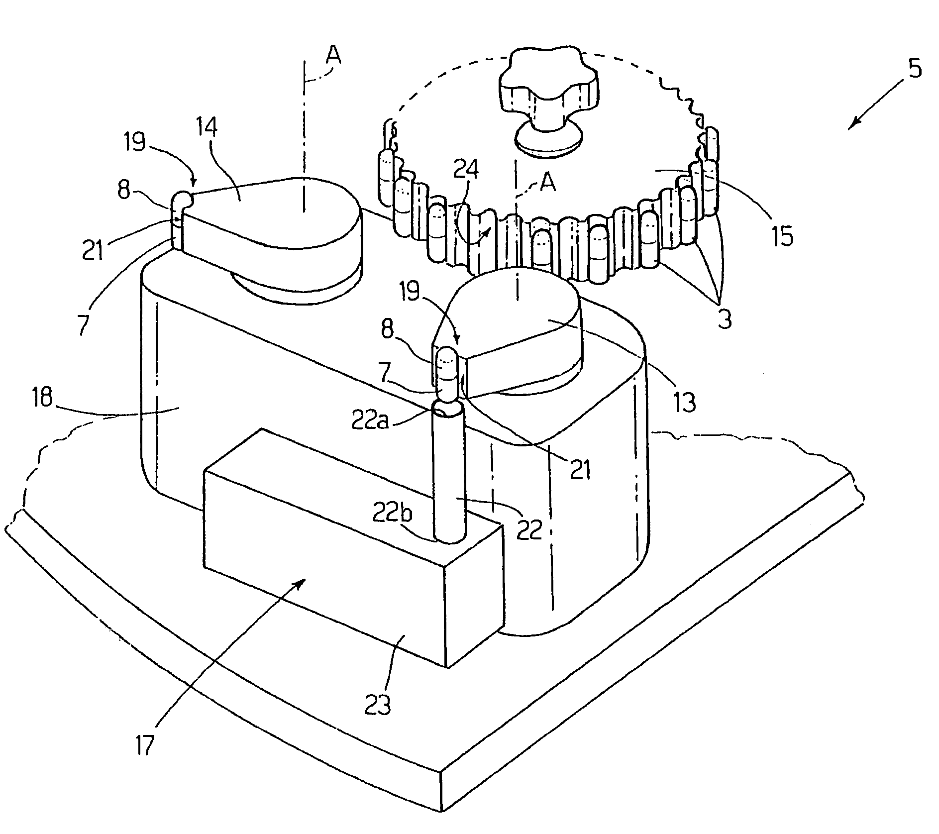 Machine for metering a product into capsules