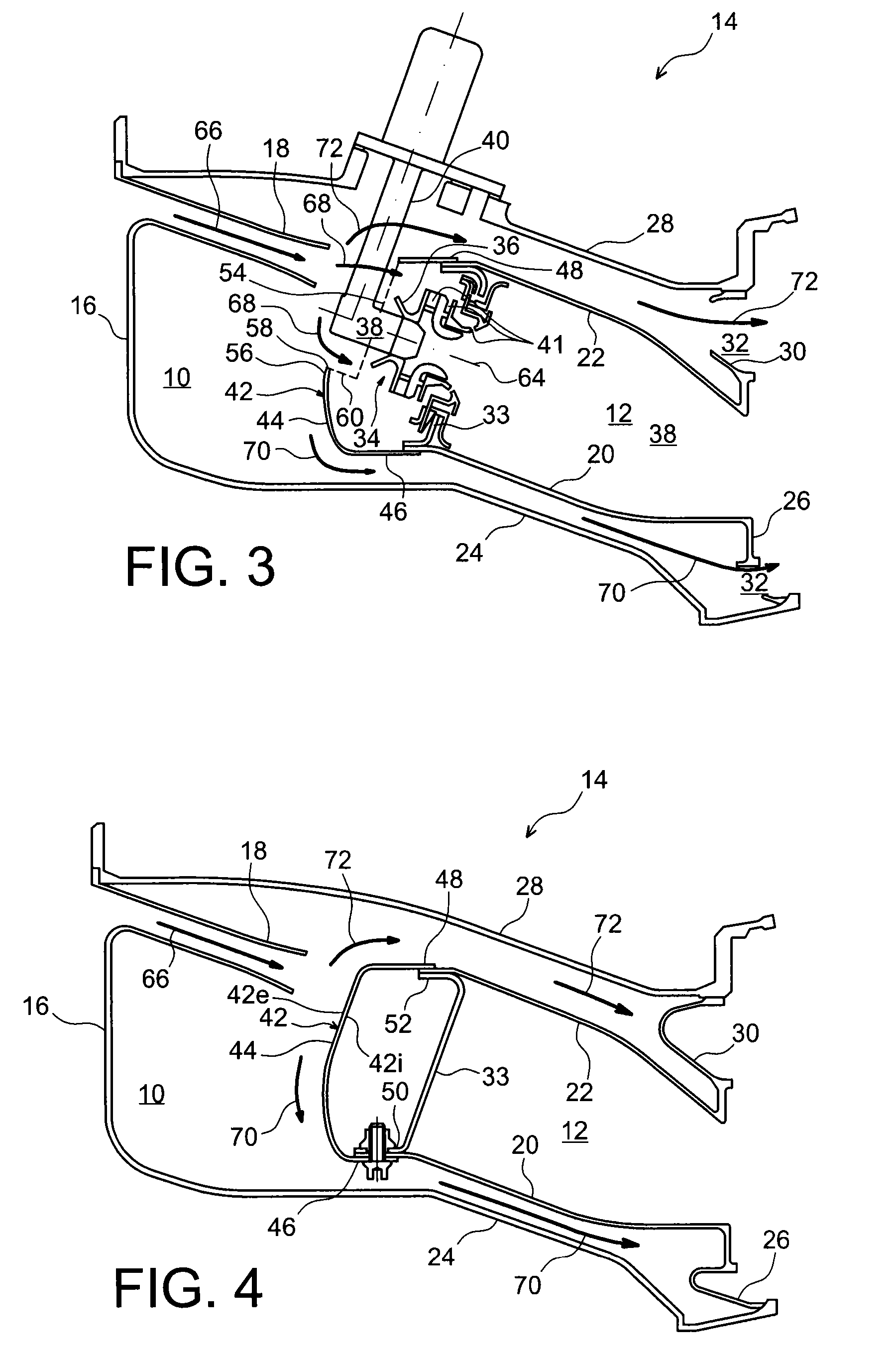 Aerodynamic shroud for the back of a combustion chamber of a turbomachine