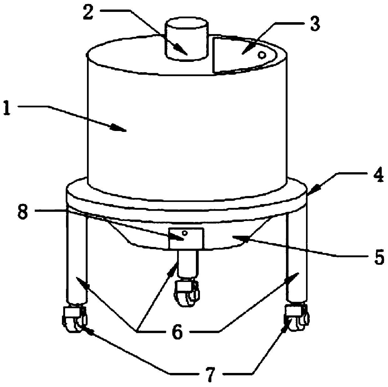 Improved material mixing device