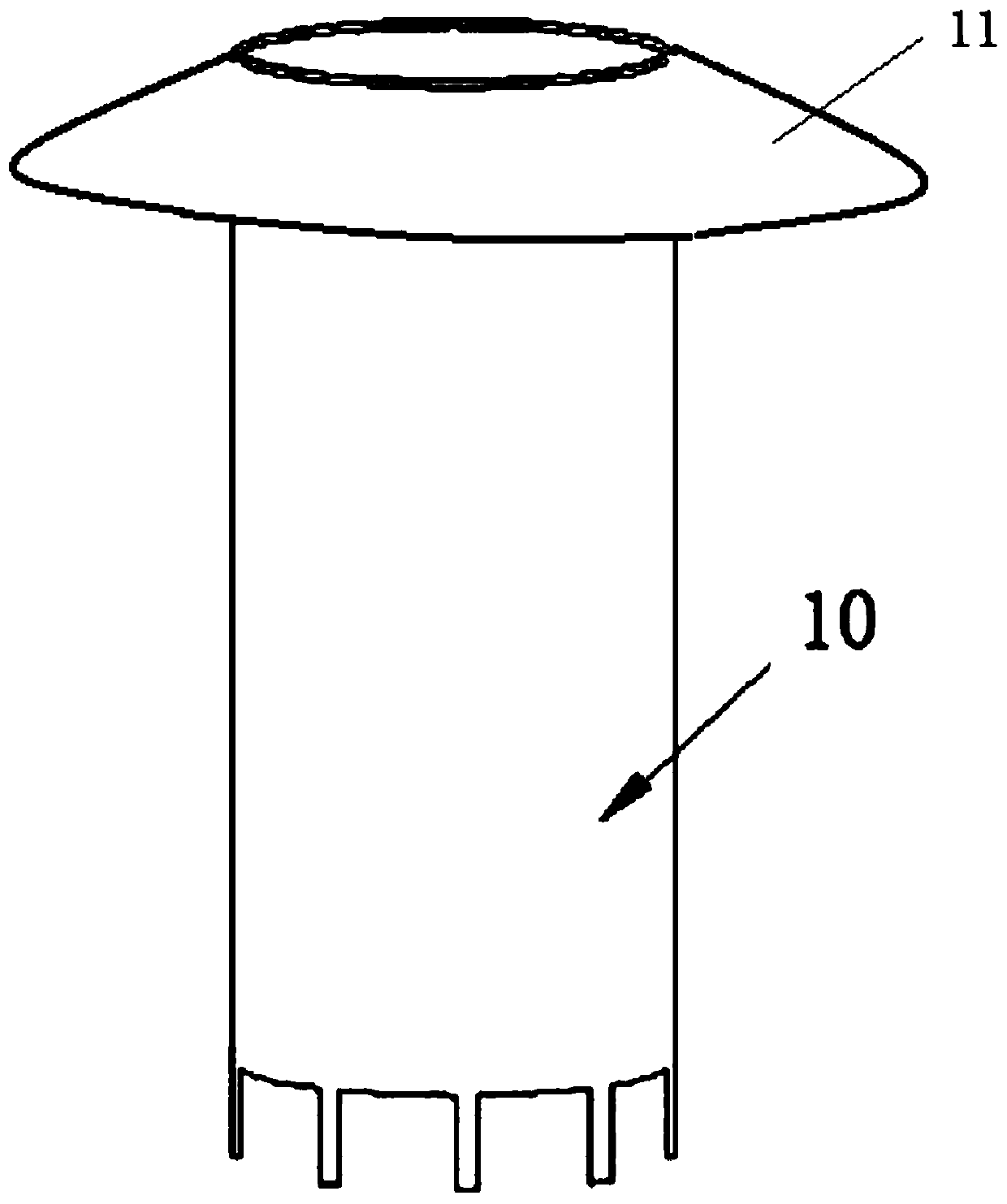 Improved material mixing device