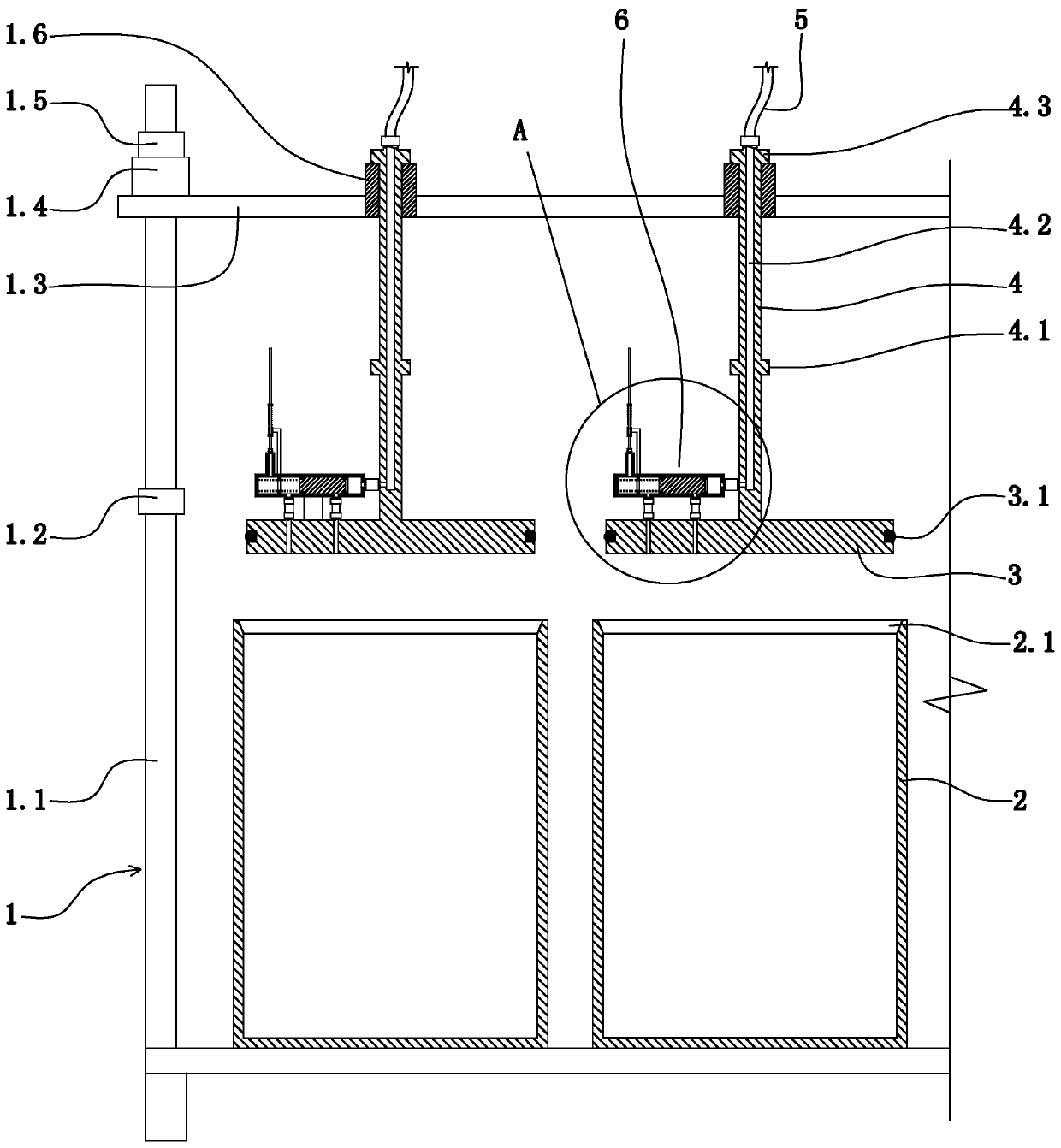 Box-type transportation equipment for croaker fingerlings suitable for long-distance transportation