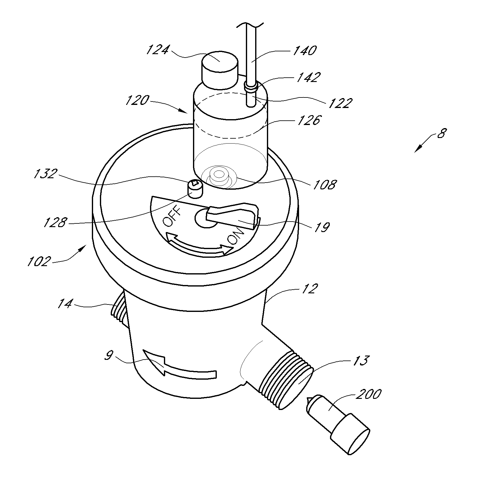 Apparatus and method for adding fertilizer or other liquids to an irrigation system