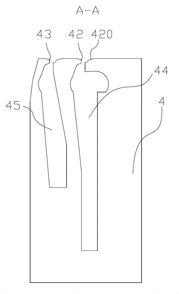 Separation device of axial diode