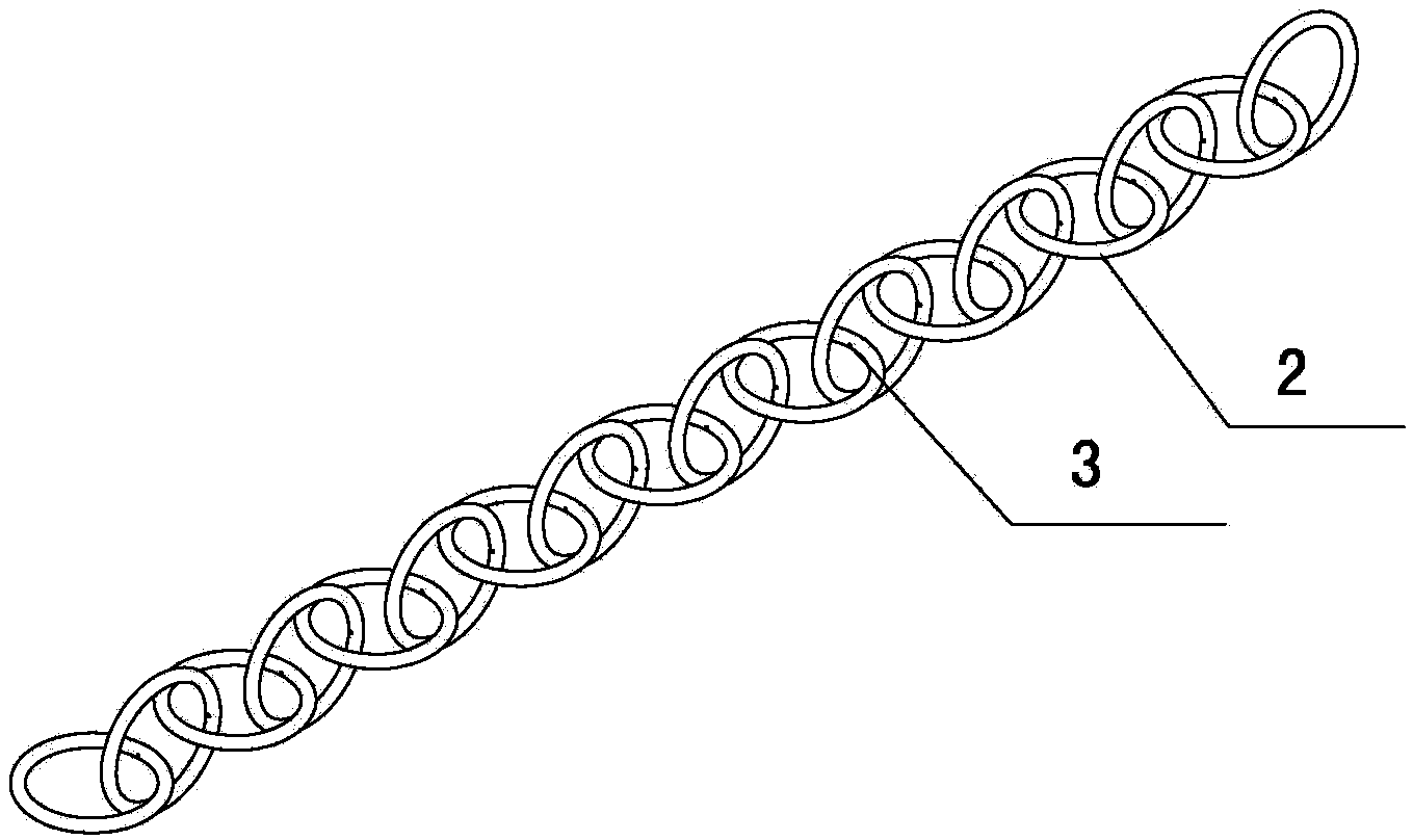 Seamless chain accessory processing method