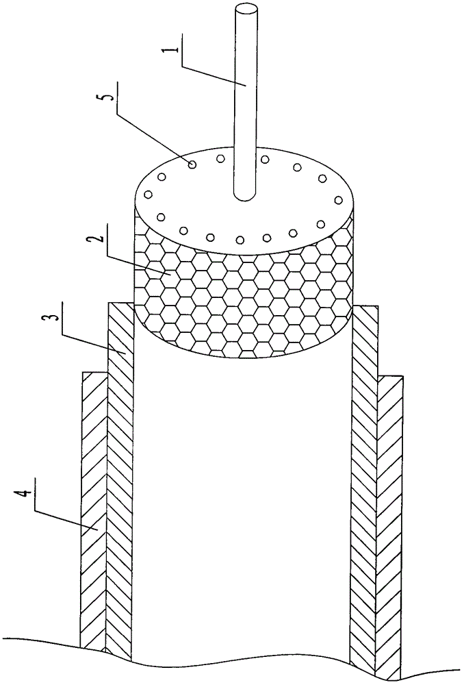 Single-core semi-foaming type monitoring coaxial cable