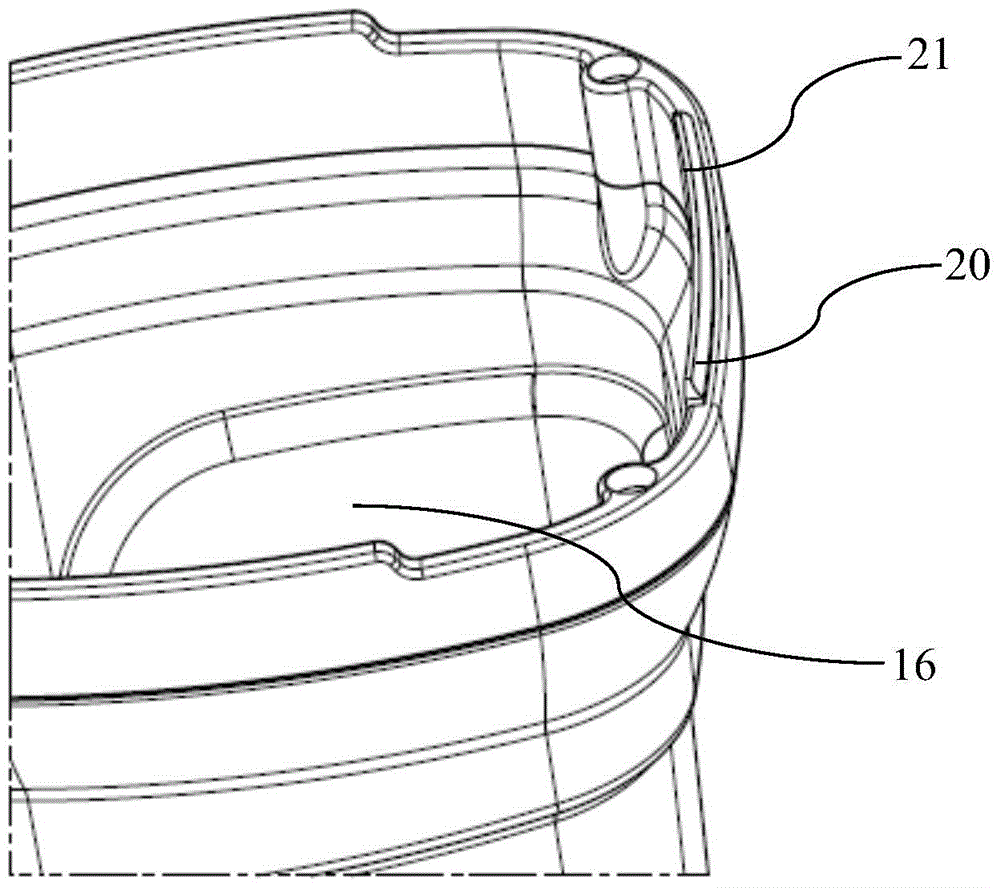 A hand-held paint bucket