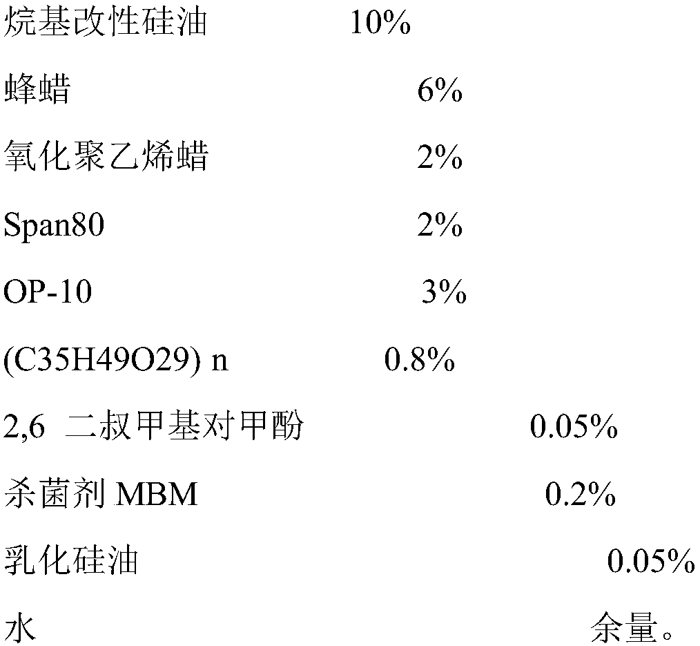 Efficient water-based mold release agent for aluminum alloy die casting