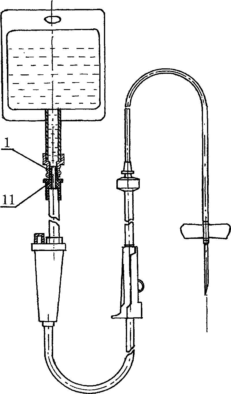 Infusion bag and infusion apparatus matched with same