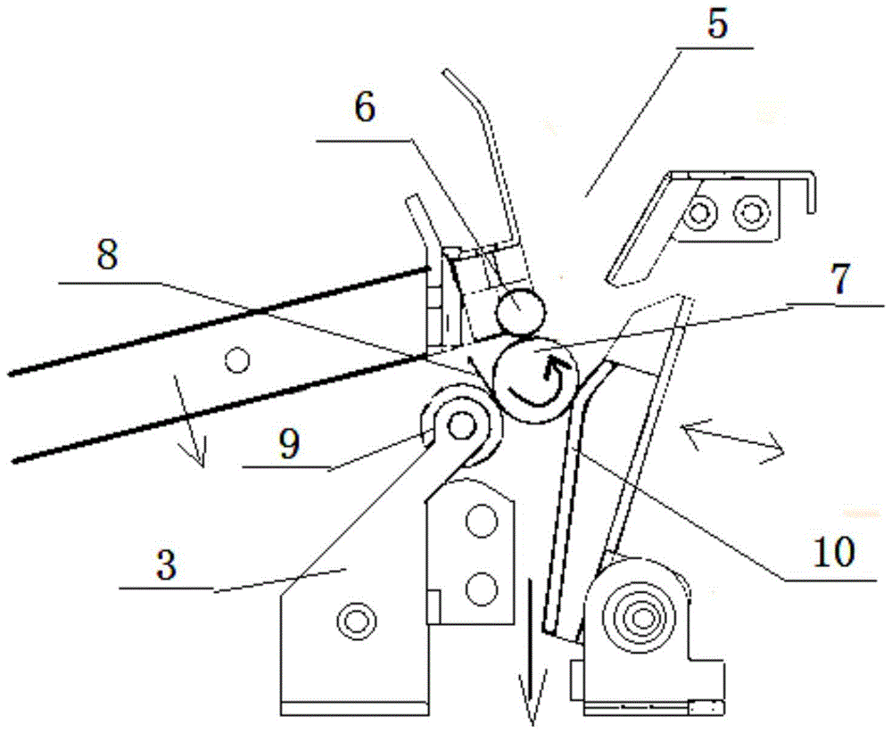 Label automatic sticking device dedicated to blood collection tubes