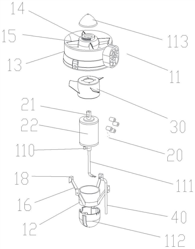 Underwater robot driving device and underwater robot