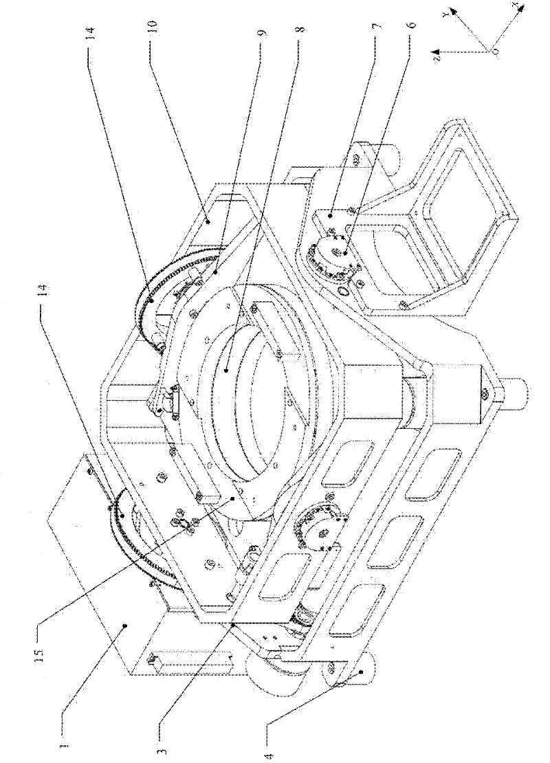 Light-type triaxial ISP (inertially stabilized platform) system using aerial remote sensing technology