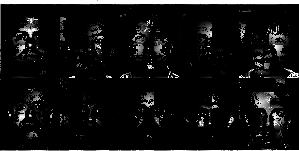 Human face recognition system and method based on second-order two-dimension principal component analysis