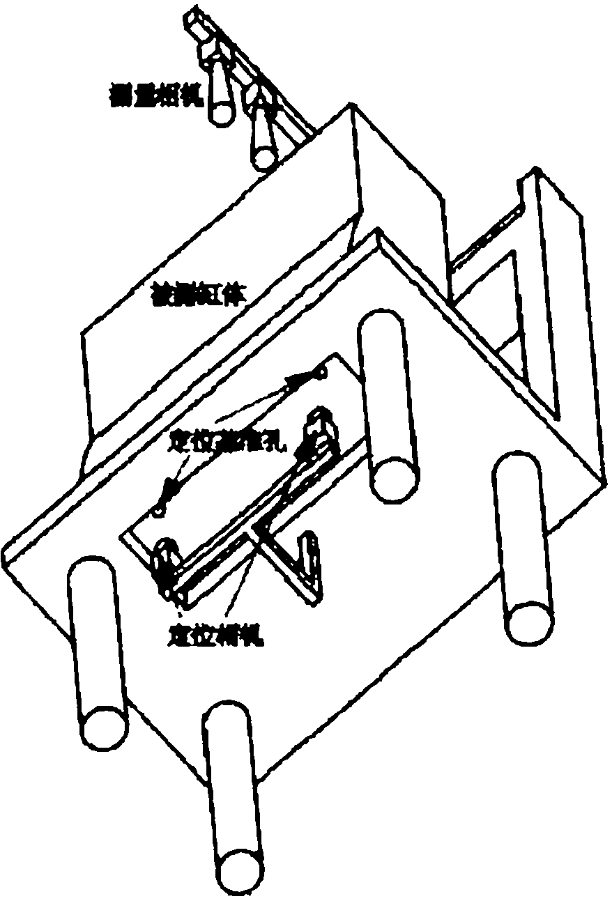 Multi-camera combination based method for online measuring engine cylinder combination face hole group