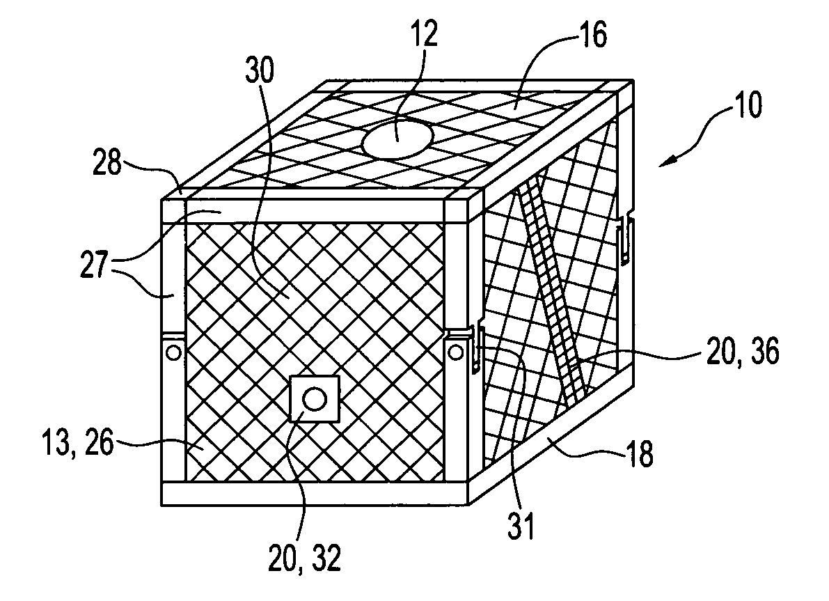 Side-access toy container