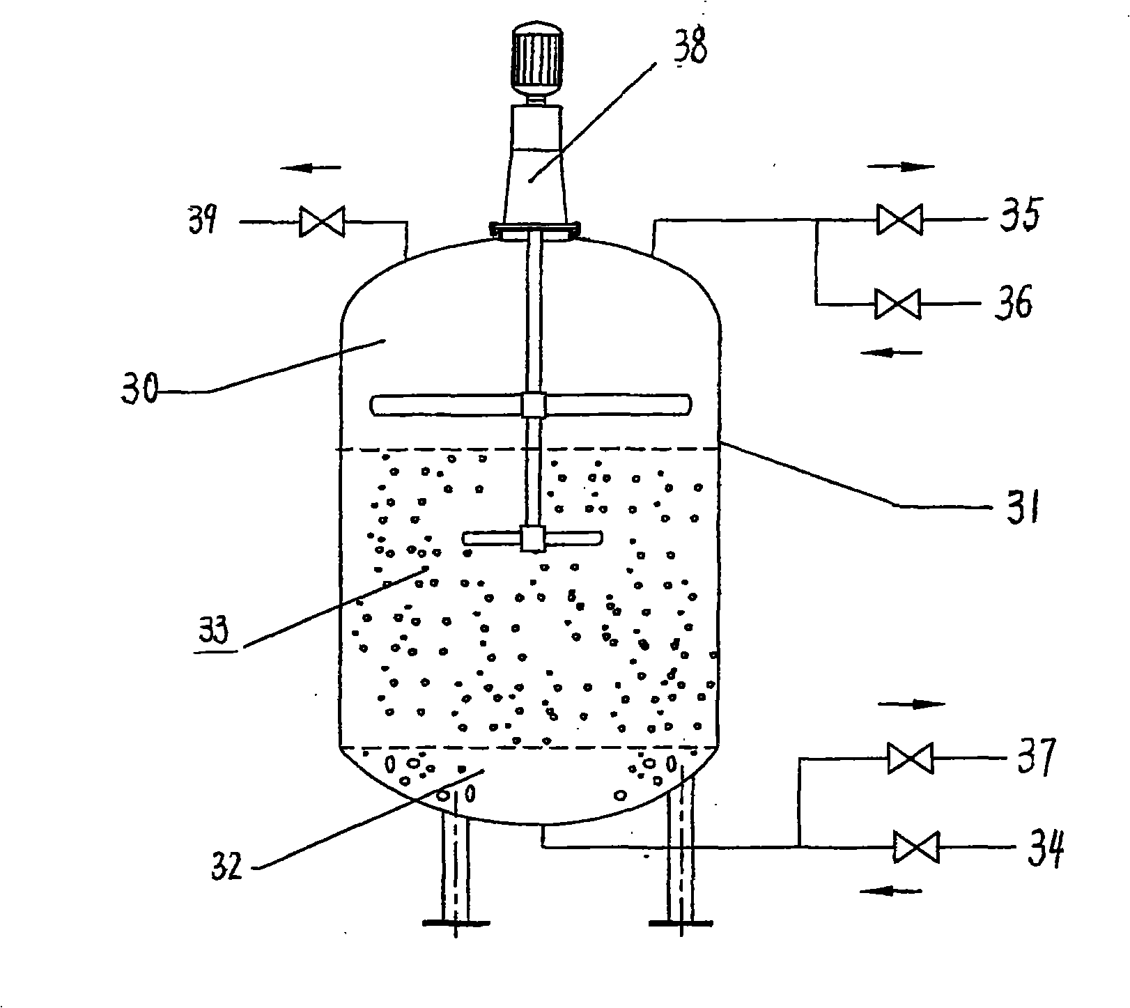 Equipment and process for preparing polymer water source by katalysis deactivation of oilfield sewage