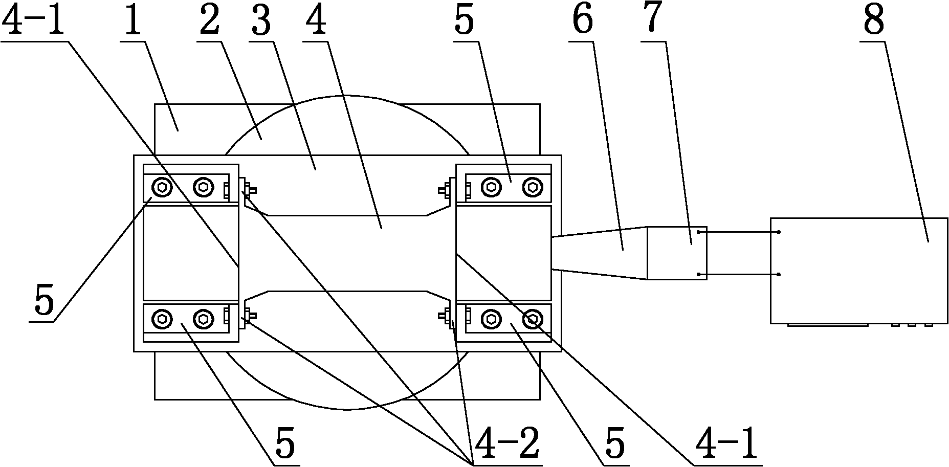 Ultrasonic vibration auxiliary grinding device for minutely processing surface of micro-structure