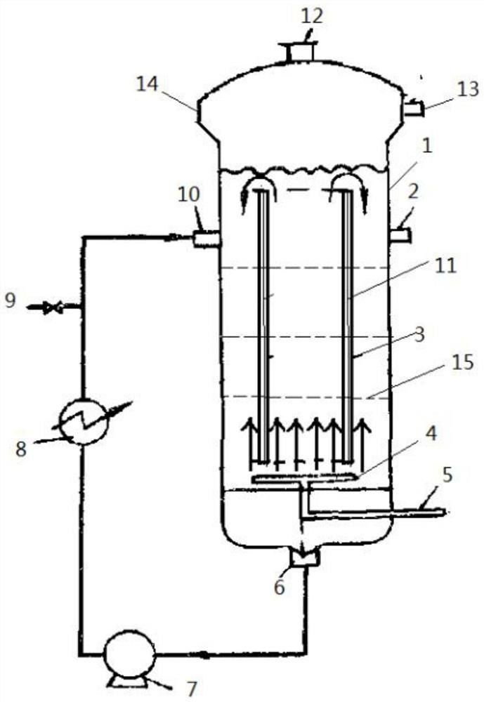 Airlift photobioreactor for microalgae culture