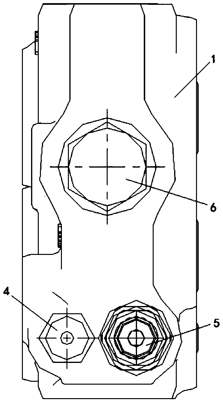 Combined multi-way valve and combined multi-way valve control system