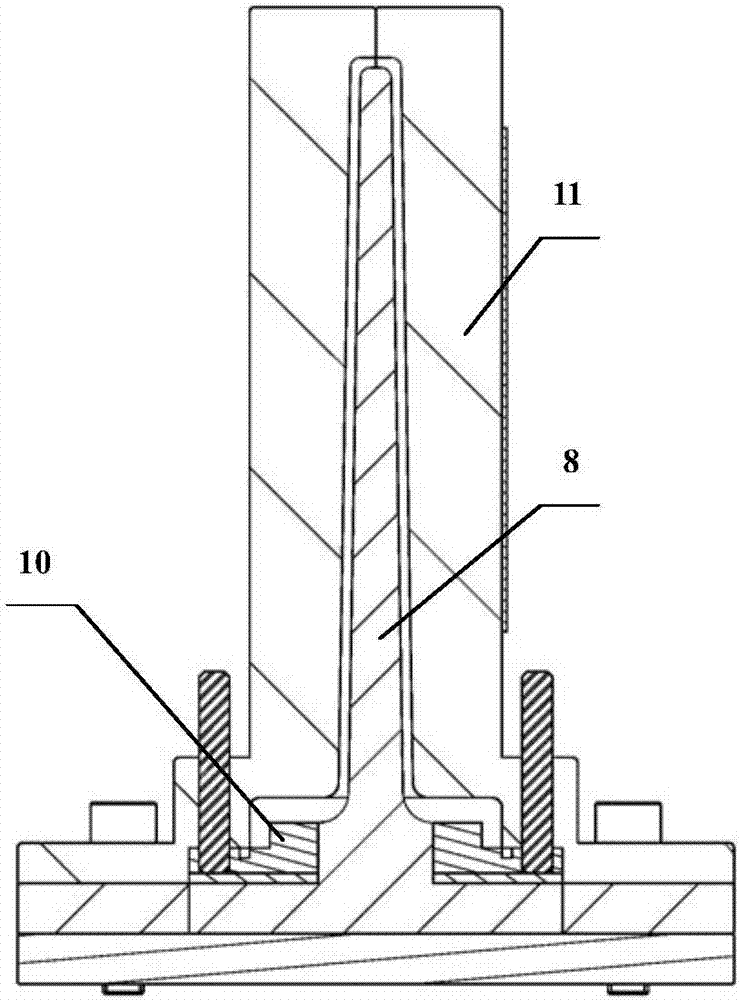 Vehicle-mounted knife-type antenna cover and precise manufacturing method thereof