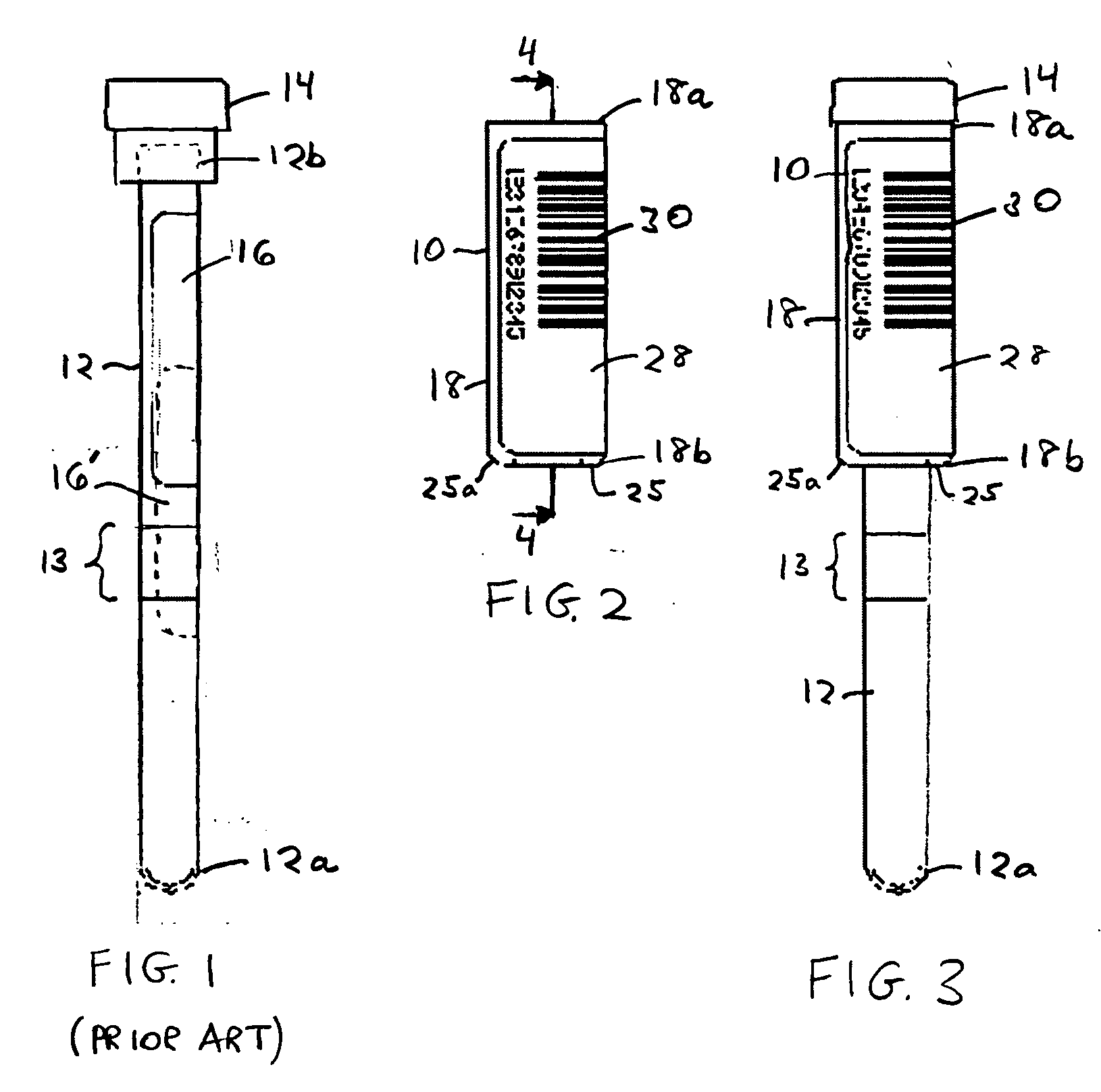 Adapter for attaching information to test tubes