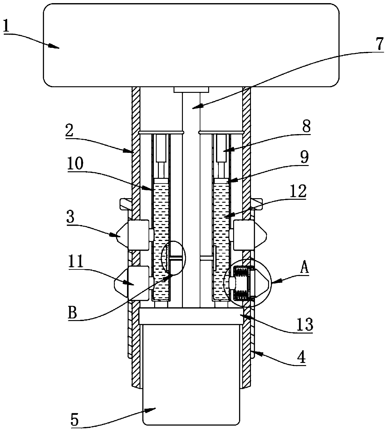 Drilling and chamfering integrated device for steel pipe machining